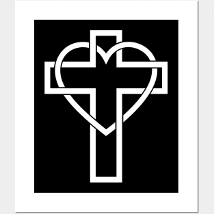 Heart Cross Posters and Art